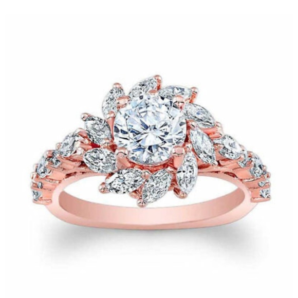 New Rose gold plated gorgeous ring - Picture 7 of 7